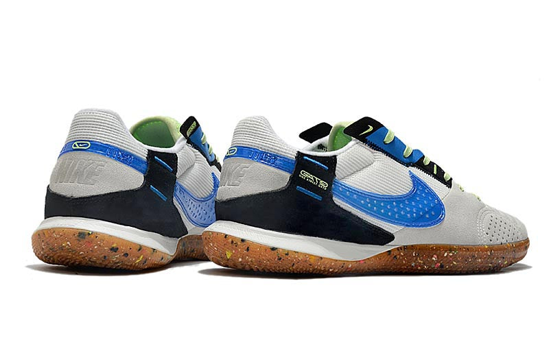 Tênis Futsal Nike Street Gato IC Elite - BRANCO/AZUL/PRETO